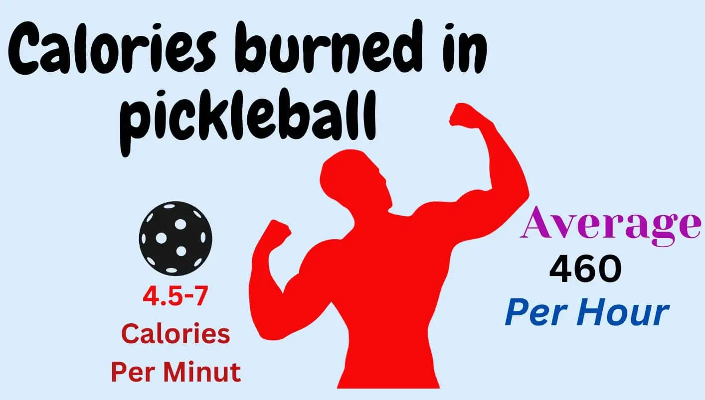 Total calories burned playing pickleball 